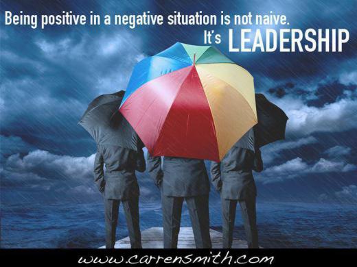 مثبت اندیشی در شرایط بد، ساده لوحی نیست. این ویژگی رهبران بزرگ است